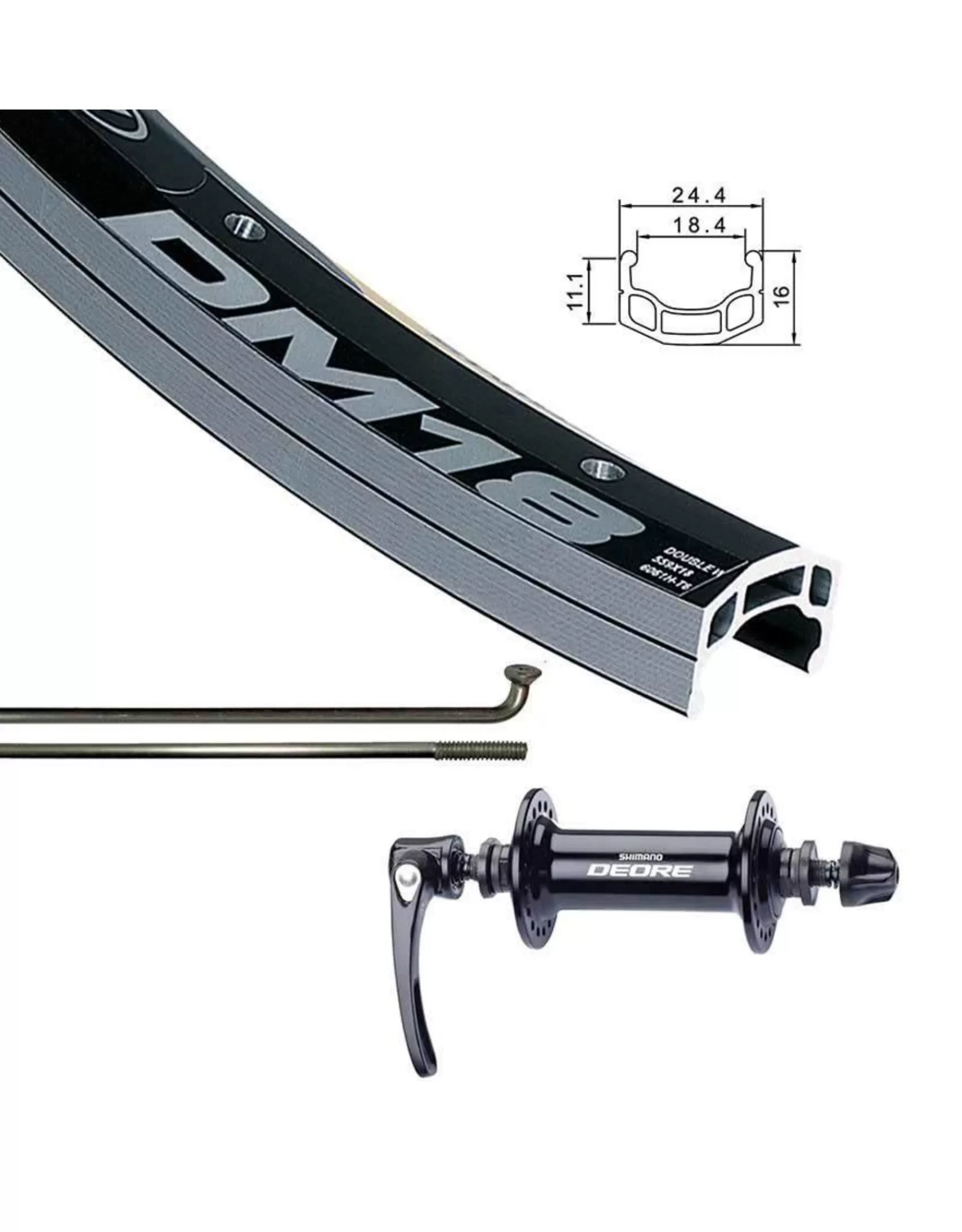 Wheel Shop Rear Wheel Route 700, Alex Dm-18, Qr, Cass 9/10 Best Sale